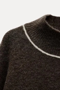 Hot JERSEY PUNTO VIVOS CONTRASTE Mujer Cárdigan / Jerséis|Punto