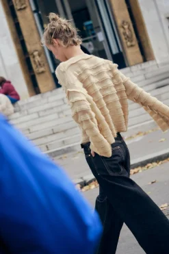 Online JERSEY PUNTO VOLANTES Mujer Cárdigan / Jerséis|Punto