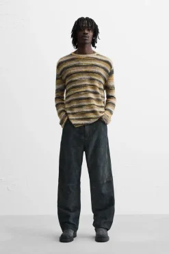 Fashion JERSEY RAYAS IRREGULARES Hombre Jerséis / Chaquetas