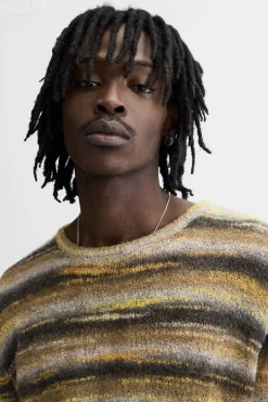 Fashion JERSEY RAYAS IRREGULARES Hombre Jerséis / Chaquetas