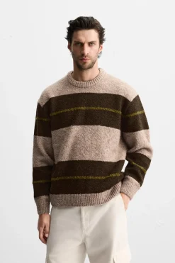 Best JERSEY RAYAS TEXTURA BOUCLÉ Hombre Jerséis / Chaquetas