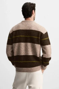 Best JERSEY RAYAS TEXTURA BOUCLÉ Hombre Jerséis / Chaquetas