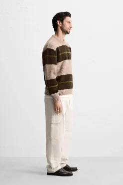 Best JERSEY RAYAS TEXTURA BOUCLÉ Hombre Jerséis / Chaquetas