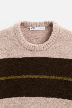 Best JERSEY RAYAS TEXTURA BOUCLÉ Hombre Jerséis / Chaquetas