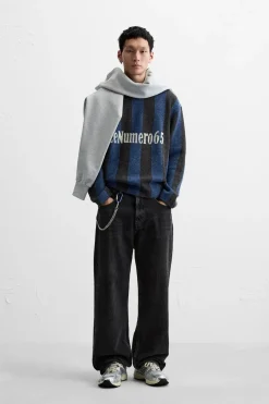 Clearance JERSEY RAYAS VERTICALES TEXTURA Hombre Jerséis / Chaquetas