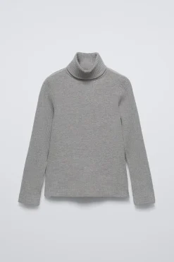 Niños ZARA 6 - 14 Años·Camisetas<JERSEY RIB CUELLO VUELTO