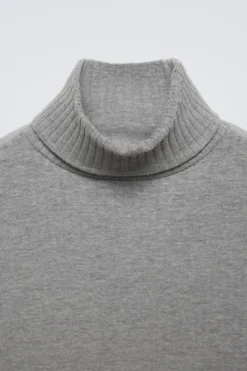 Niños ZARA 6 - 14 Años·Camisetas<JERSEY RIB CUELLO VUELTO