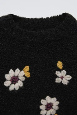 Niños ZARA 6 - 18 Meses·Conjuntos|6 - 18 Meses·Punto<JERSEY RIZO FLORES BORDADAS