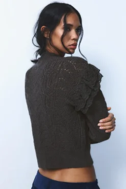 Best JERSEY ROMÁNTICO PUNTO Mujer Cárdigan / Jerséis|Punto