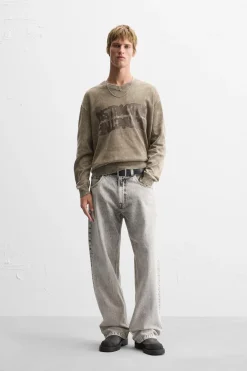 Clearance JERSEY TEXTO ESTAMPADO Hombre Jerséis / Chaquetas