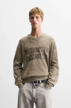 Clearance JERSEY TEXTO ESTAMPADO Hombre Jerséis / Chaquetas