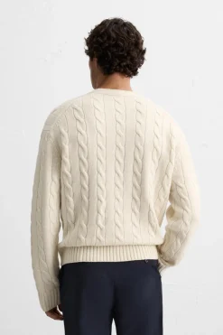 New JERSEY TRENZAS LANA Hombre Jerséis / Chaquetas