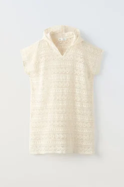 Niños ZARA 6 - 14 Años·Accesorios<KAFTAN CAPUCHA ENCAJE