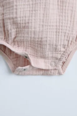 Niños ZARA 0 - 6 Meses·Bodies / Camisas|0 - 6 Meses·Básicos<KIMONO BAMBULA VOLANTITO