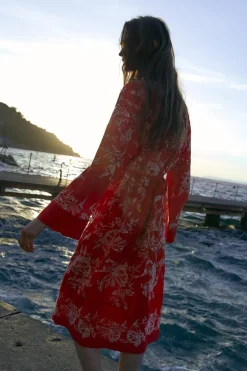 Hot KIMONO ESTAMPADO BORDADOS Mujer Chaquetas / Cazadoras