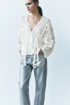 Hot KIMONO LENTEJUELAS ZW COLLECTION Mujer Chaquetas / Cazadoras