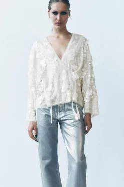 Hot KIMONO LENTEJUELAS ZW COLLECTION Mujer Chaquetas / Cazadoras