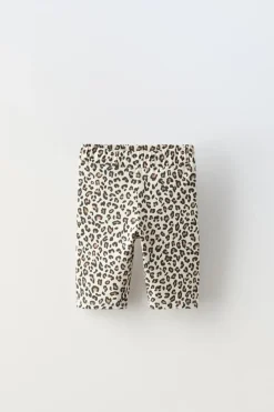 Niños ZARA 6 - 14 Años·Pantalones|6 - 14 Años·Faldas / Bermudas<LEGGING CICLISTA ANIMAL PRINT