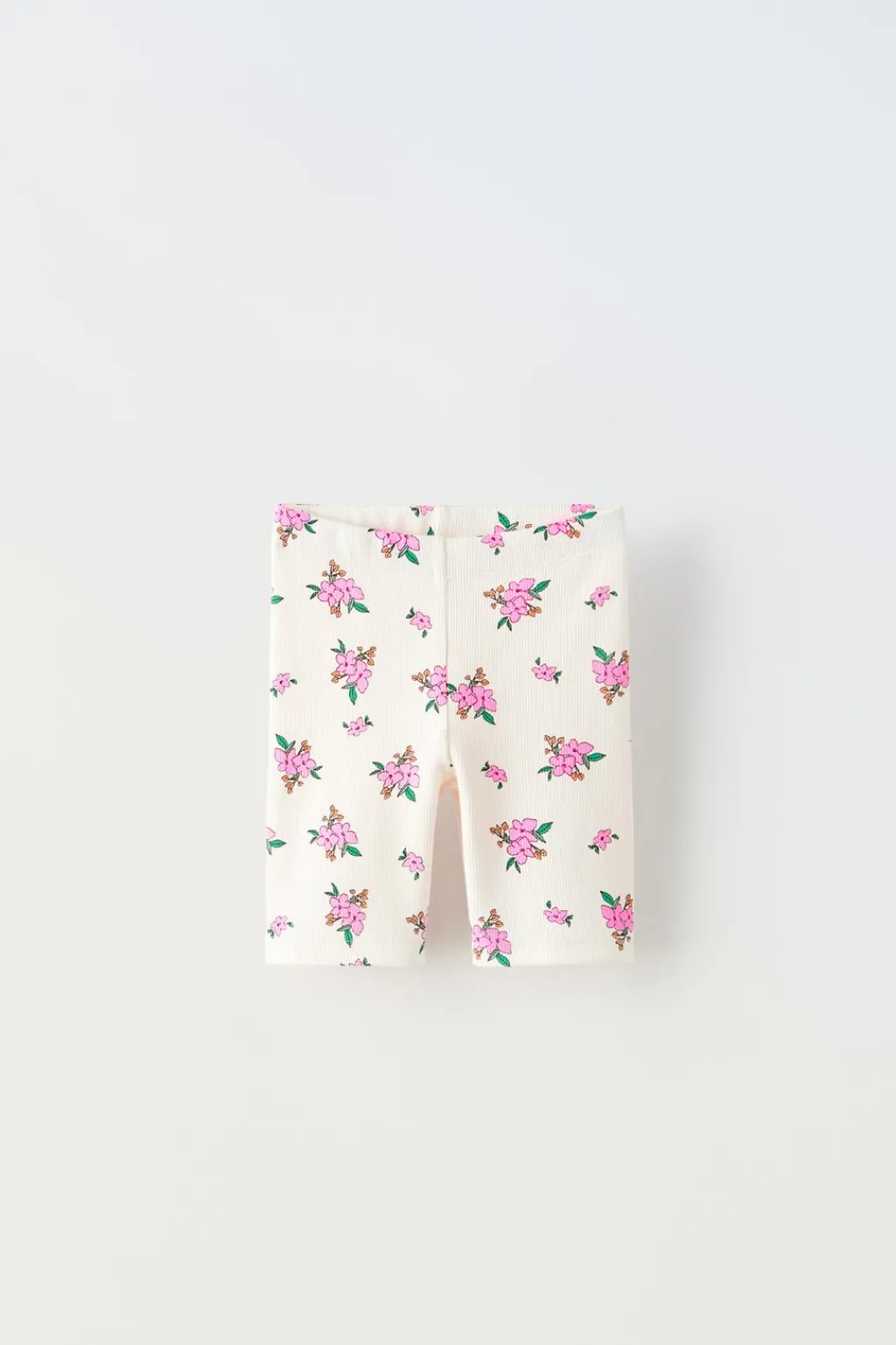 Niños ZARA 1½ - 6 Años·Leggings|1½ - 6 Años·Faldas / Bermudas<LEGGING CICLISTA RIB FLORES