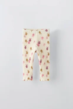 Niños ZARA 6 - 18 Meses·Pantalones / Leggings<LEGGING CONEJOS