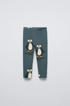 Niños ZARA 1½ - 6 Años·Pantalones|1½ - 6 Años·Leggings<LEGGING ESTAMPADO PINGÜINOS