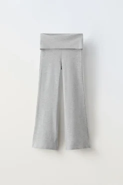 Niños ZARA 6 - 14 Años·Pantalones|6 - 14 Años·Leggings<LEGGING FLARE CINTURILLA VUELTA