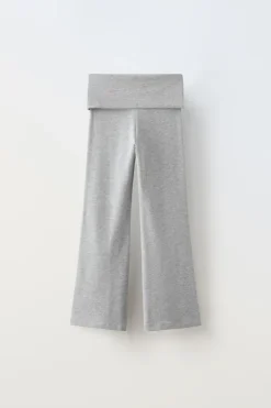 Niños ZARA 6 - 14 Años·Pantalones|6 - 14 Años·Leggings<LEGGING FLARE CINTURILLA VUELTA