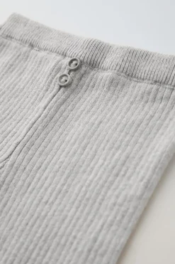 Niños ZARA 0 - 6 Meses·Punto|0 - 6 Meses·Leggings / Polainas<LEGGING RIB BOTONES