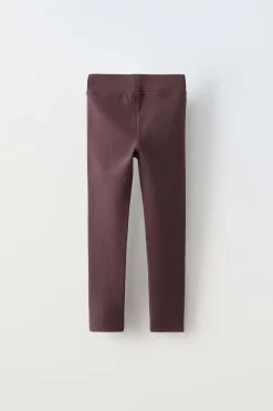 Niños ZARA 6 - 14 Años·Pantalones|6 - 14 Años·Leggings<LEGGING RIB ETIQUETA
