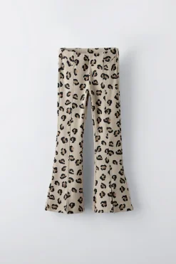 Niños ZARA 6 - 14 Años·Pantalones|6 - 14 Años·Leggings<LEGGING RIB FLARE