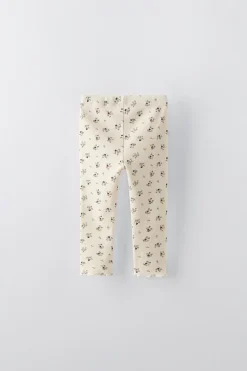 Niños ZARA 1½ - 6 Años·Pantalones|1½ - 6 Años·Leggings<LEGGING RIB FLORES