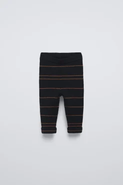 Niños ZARA 6 - 18 Meses·Punto|6 - 18 Meses·Pantalones / Leggings<LEGGING RIB RAYAS