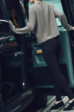 New LEGGINGS CINTURA ANCHA Mujer Pantalones