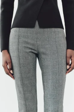 Hot LEGGINGS CUADROS TIRO MEDIO Mujer Pantalones