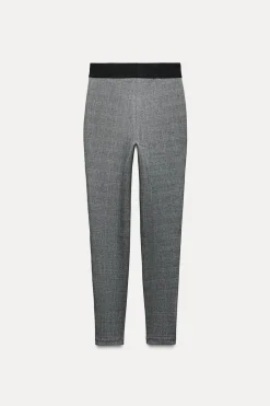 Hot LEGGINGS CUADROS TIRO MEDIO Mujer Pantalones