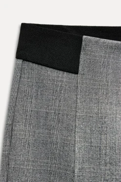 Hot LEGGINGS CUADROS TIRO MEDIO Mujer Pantalones