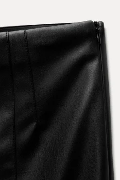 New LEGGINGS EFECTO PIEL TIRO ALTO Mujer Pantalones