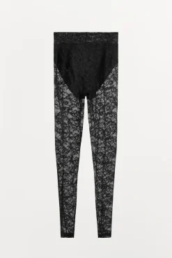 Hot LEGGINGS ENCAJE Mujer Pantalones|Lenceria