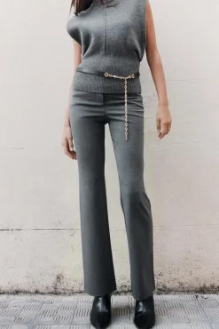 Hot LEGGINGS FLARE BOLSILLOS LATERALES Mujer Pantalones