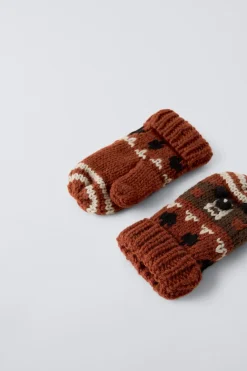 Niños ZARA 1½ - 6 Años·Accesorios|1½ - 6 Años·Accesorios<MANOPLAS PUNTO OSITOS
