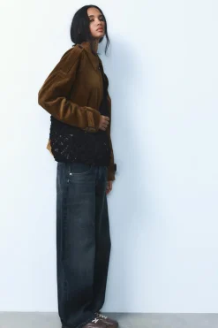 Best MAXI SACA EFECTO TERCIOPELO Mujer Bolsos