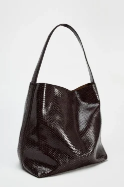 New MAXI SACA RELIEVE PIEL Mujer Bolsos