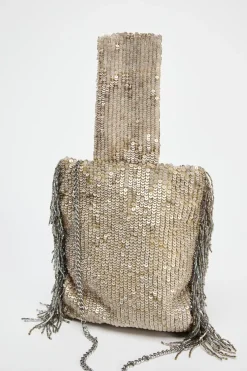 New MINI SACA FLECOS LENTEJUELAS Mujer Bolsos