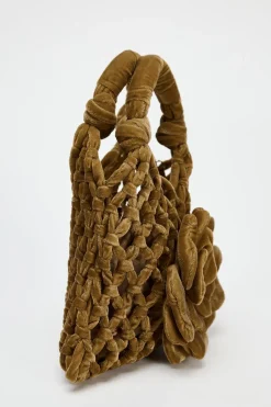 Sale MINI SACA TERCIOPELO FLOR Mujer Bolsos