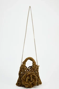 Sale MINI SACA TERCIOPELO FLOR Mujer Bolsos