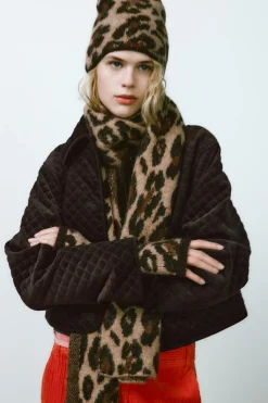 Sale MITONES PUNTO ESTAMPADO ANIMAL Mujer Accesorios / Bisuteria