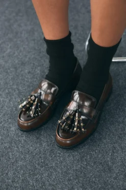 Outlet MOCASÍN BORLAS TACHAS Mujer Zapatos