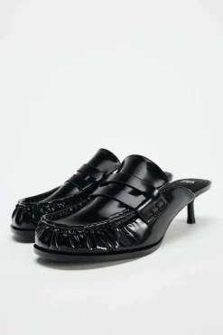 New MOCASÍN DESTALONADO EFECTO ACHAROLADO Mujer Zapatos