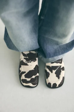 New MOCASÍN ESTAMPADO ANIMAL PIEL Mujer Zapatos