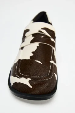 New MOCASÍN ESTAMPADO ANIMAL PIEL Mujer Zapatos